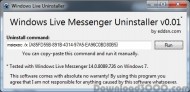 Windows Live Messenger Uninstaller screenshot